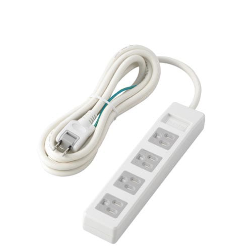 3ピンタップ/シャッター付/4個口/2.5m