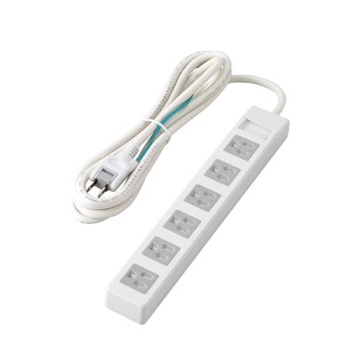 3ピンタップ/シャッター付/6個口/2.5m