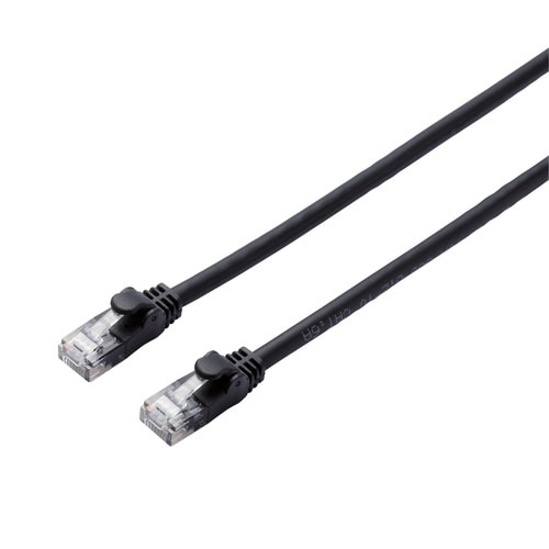 CAT6AやわらかLANケーブル 3m ブラック
