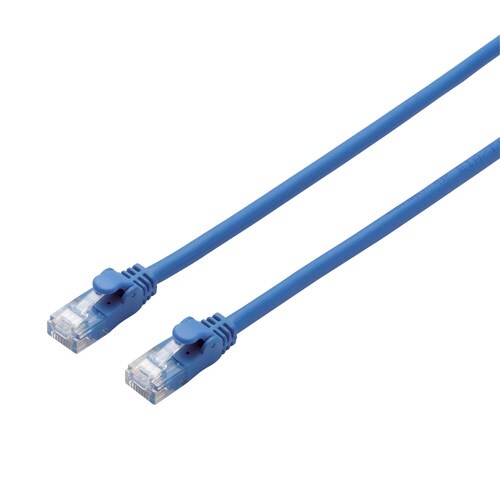 CAT6AやわらかLANケーブル 3m ブルー