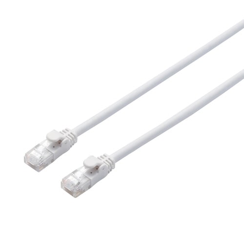 CAT6AやわらかLANケーブル 3m ホワイト