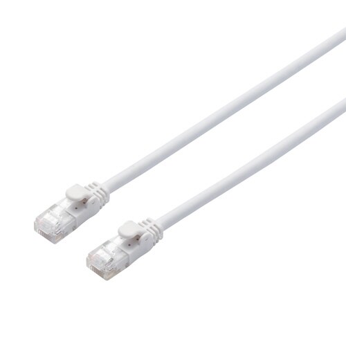 CAT6AやわらかLANケーブル 5m ホワイト