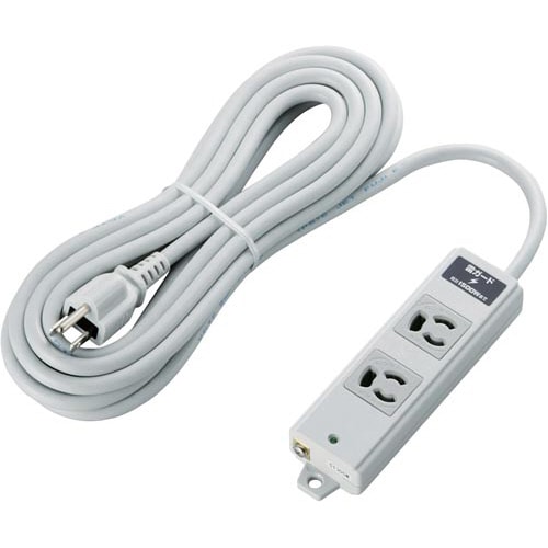 OAタップ 2個口 3P 雷ガード 5m