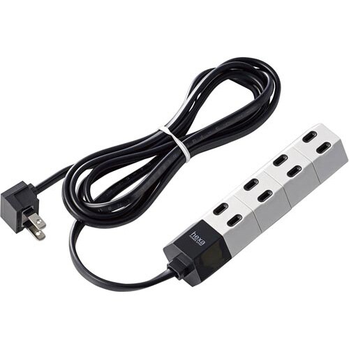 OAタップ 回転 4個口 2.0m ホワイト