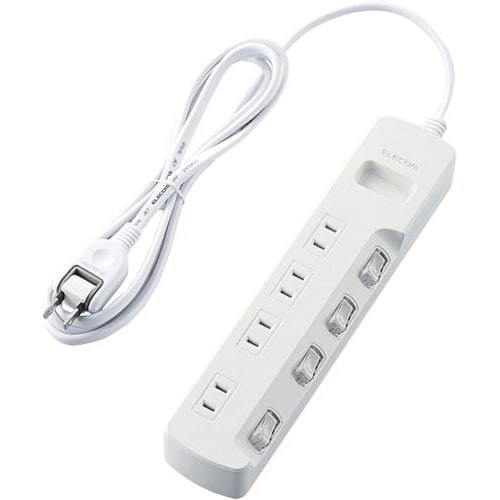 省エネタップ 個別スイッチ 4個口 2m