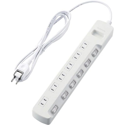 省エネタップ 個別スイッチ 6個口 2m