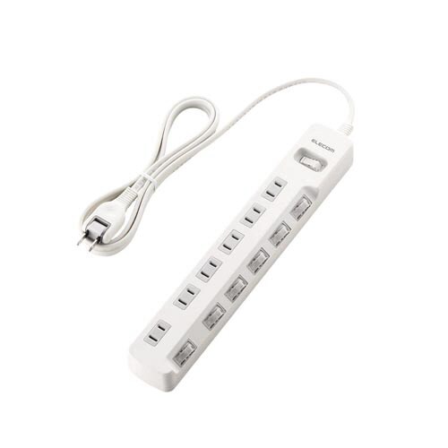 省エネタップ 一括&個別スイッチ 6個口 2m