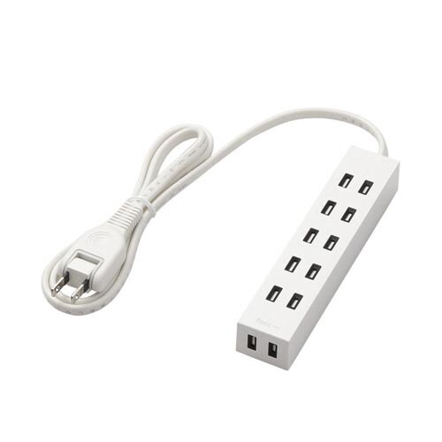 シャッタータップ 6個口 1.0m ホワイト