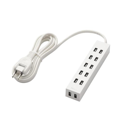 シャッタータップ 6個口 2.0m ホワイト