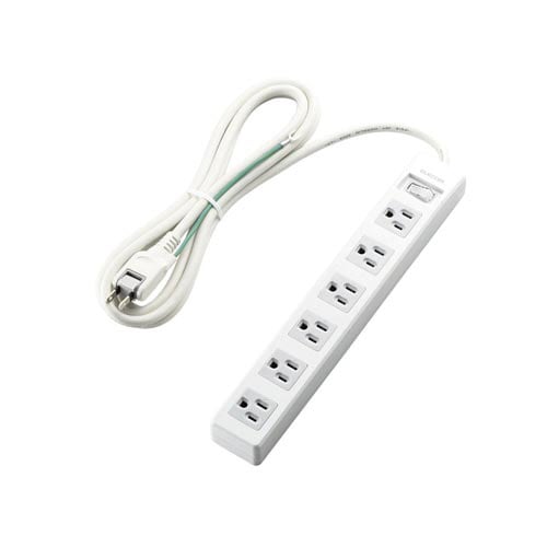 3pinタップ 一括スイッチ 6個口 2.5m