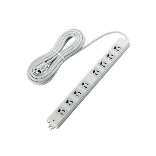 8個口3ピン抜け止めタップ 雷サージ防止 5m