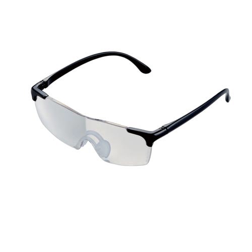 ハンズフリールーペ クリアレンズ1.8倍 ブラック