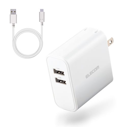 AC充電器 USB 2ポート 4.8A TypeC