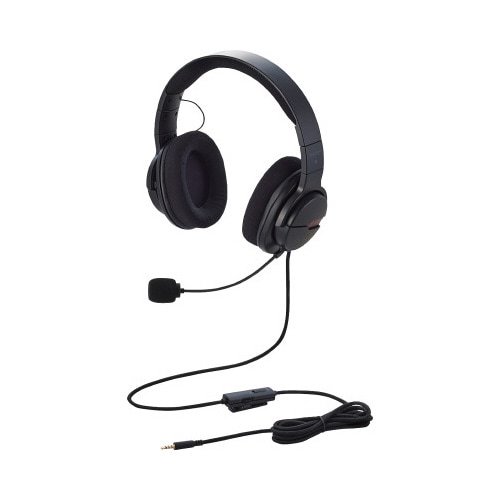 ゲーミングヘッドセット オーバーヘッド 2m BK