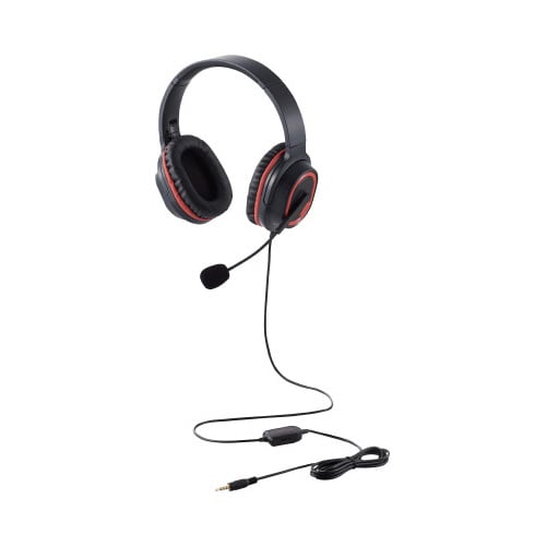 軽量ゲーミングヘッドセット 2m BK