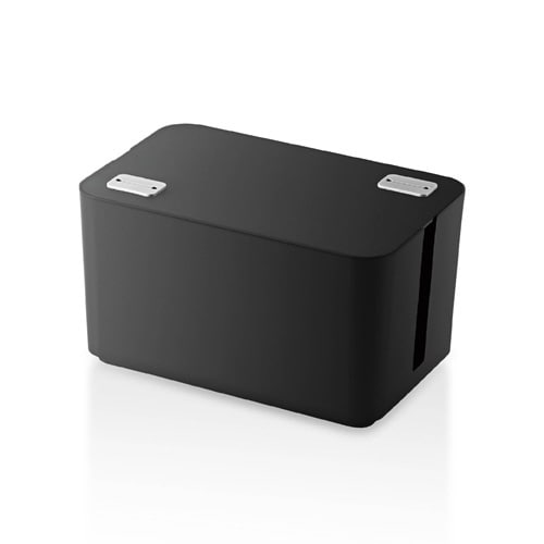 ケーブルボックス 収納 4個口 小サイズ 黒