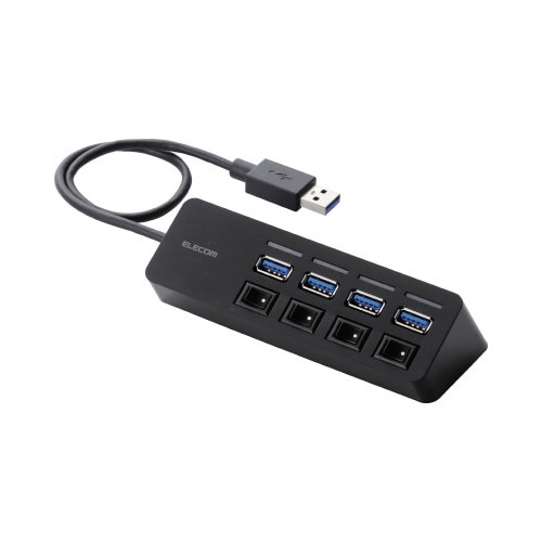 USBハブ 4ポート 個別スイッチ USB3.0