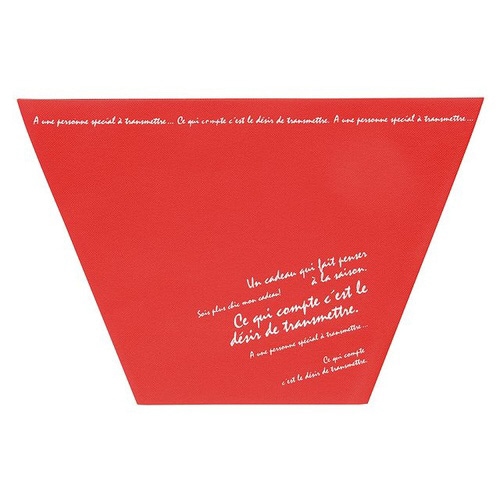 BKF不織布ポットカバー/レッド−5 10枚×2