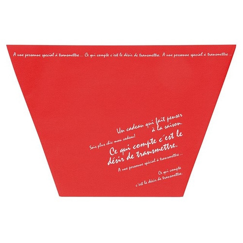 BKF不織布ポットカバー/レッド−6 10枚×2