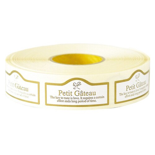 PETITGATEAUゴールドロールシール−2×5