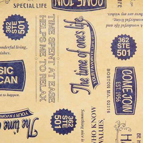 アメリカンウ゛ィンテージ包装紙−1 50枚×2