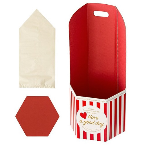 イージーフラワーペーパーボックス−L/ストライプ