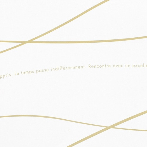 ウェーブ包装紙/ゴールド−3 50枚×2