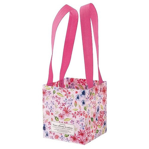 ウォーターカラーフラワー不織布バッグ−21巻×20