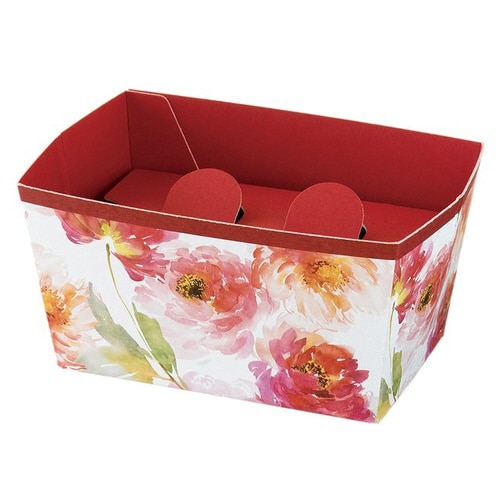 ウォーターカラーワンタッチギフトトレイレッド3×2