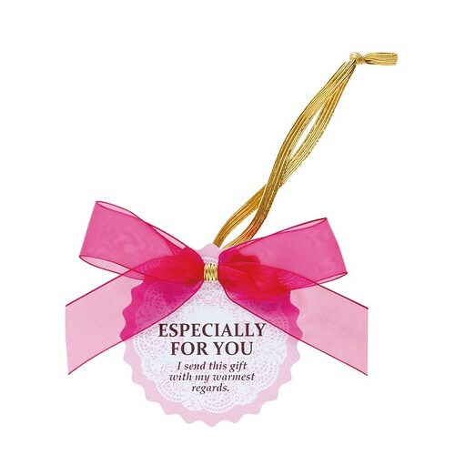 エスペシャリータッグ付ゴムリボン−1/ピンク×2