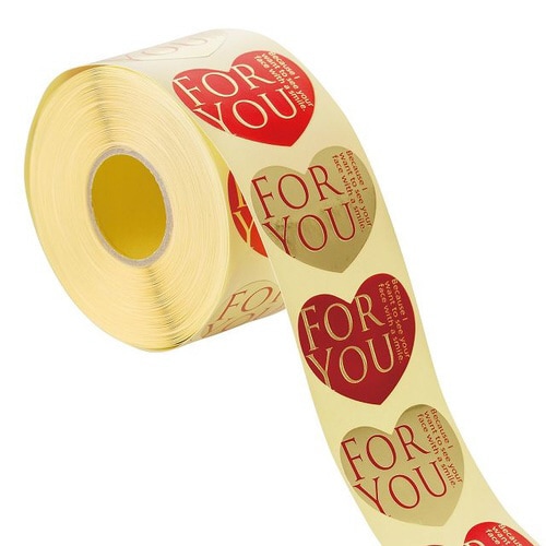 エレガントハートギフトロールシール−1500枚×2