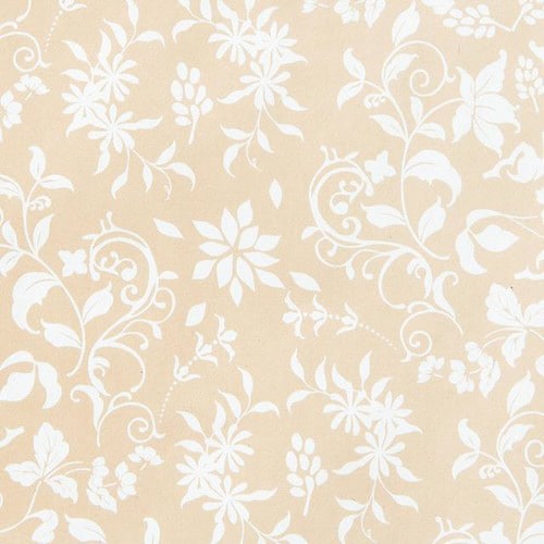 エレガントフラワー包装紙/ベージュ−2 50枚×2