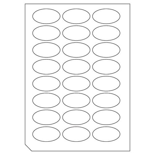 オリジナル楕円無地シールシート−1 20枚×2