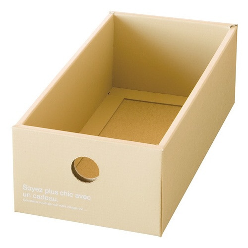 カフェオレインナーボックス1ナチュラルベージュ×2