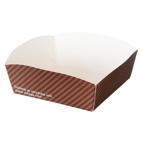 カフェオレケーキトレイ/こげ茶 100枚×2