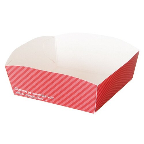 カフェオレケーキトレイ/レッド 100枚×2