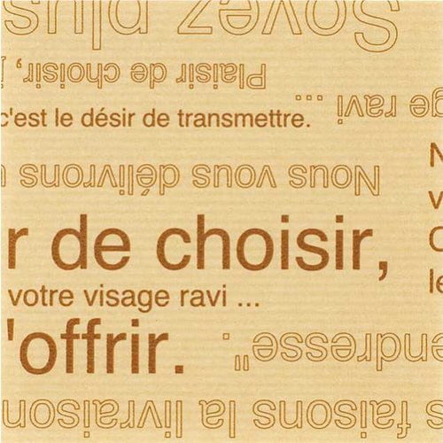 カフェオレ筋ハト包装紙−1 50枚×2