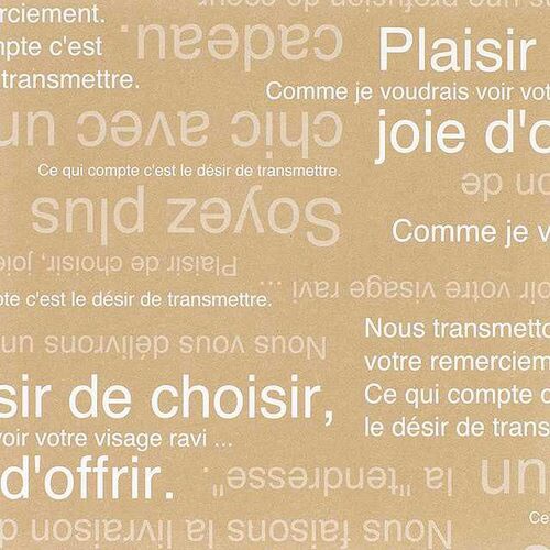 カフェオレ包装紙/ベージュ 50枚×2