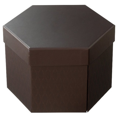 クラシカルモダン六角二段貼箱−M 4個