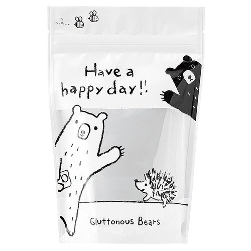 グラットンベアジップスタンドバッグ−3 50枚×2