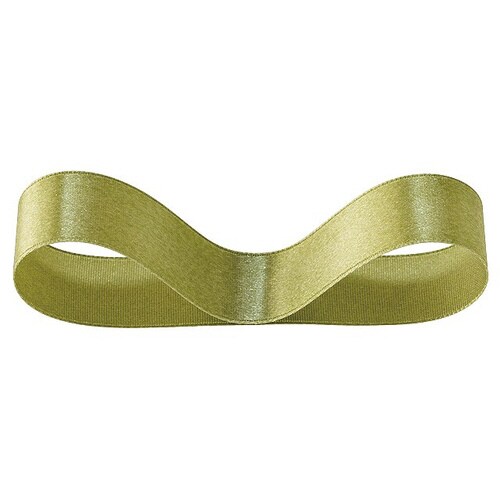 サテンリボンMOSSGREEN19mm 1巻×10