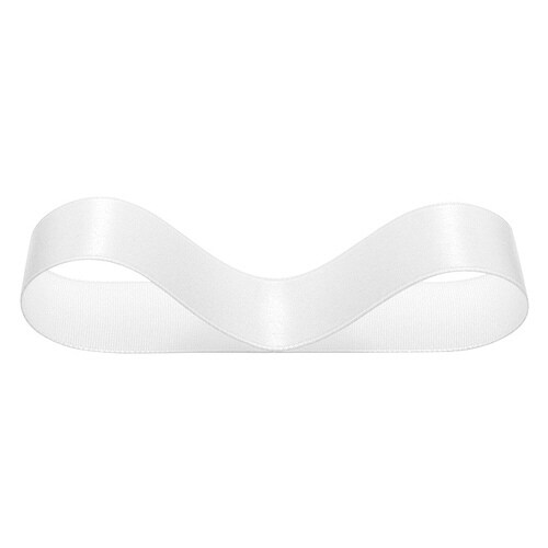サテンリボンWHITE19mm 1巻×10