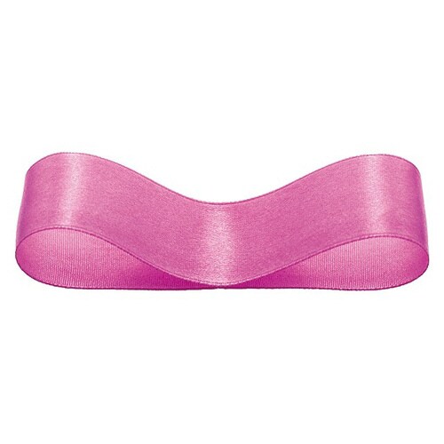 サテンリボンROSEPINK25mm 1巻×5
