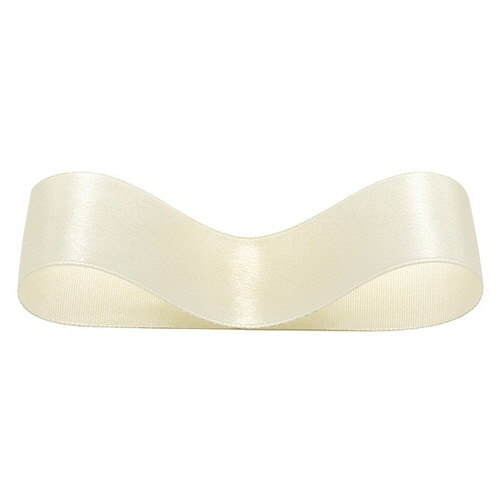 サテンリボンIVORY25mm 1巻×5