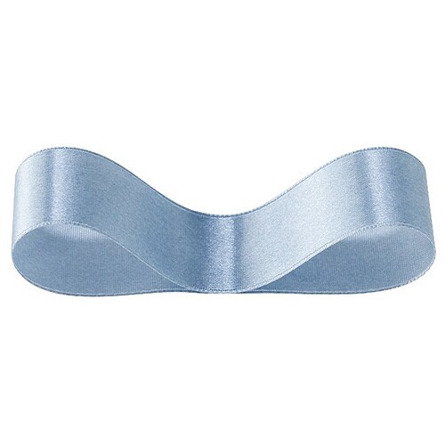 サテンリボンSMOKYBLUE25mm 1巻×5
