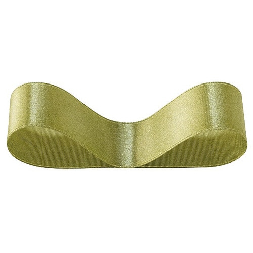 サテンリボンMOSSGREEN25mm 1巻×5