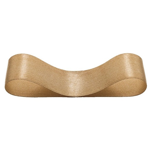 サテンリボンGOLD25mm 1巻×5