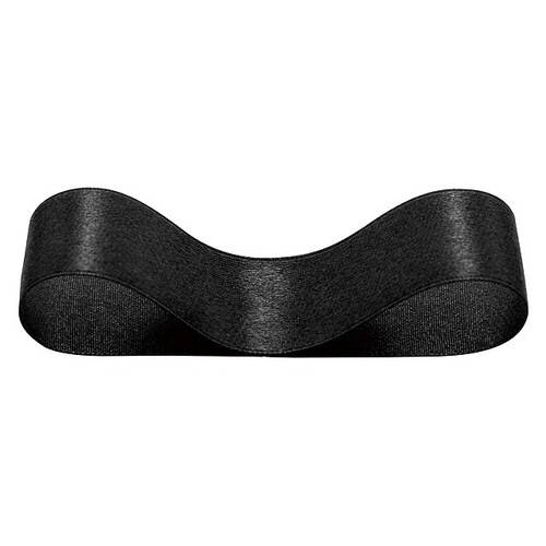 サテンリボンBLACK25mm 1巻×5