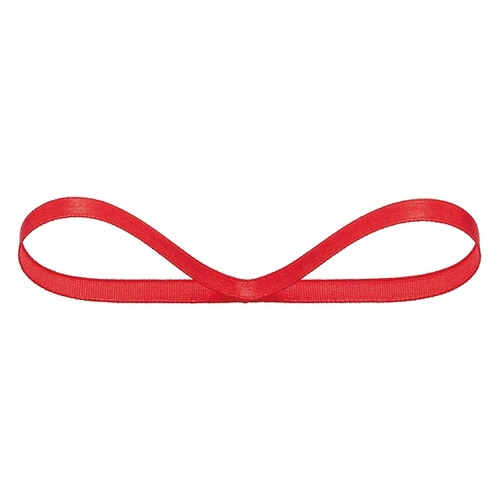 サテンリボンRED6mm 1巻×10