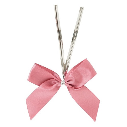 サテンリボンワイヤータイスモーキーピンク−1×2